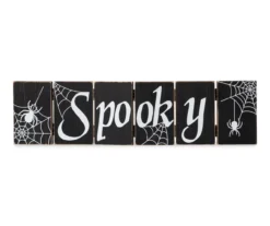 "Spooky" & "Wicked" Dual Sided Hinged Tabletop Decor -Home Furnishing Store 810547838 3