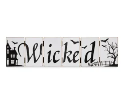 "Spooky" & "Wicked" Dual Sided Hinged Tabletop Decor -Home Furnishing Store 810547838 4