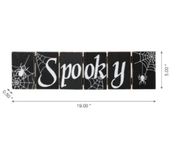 "Spooky" & "Wicked" Dual Sided Hinged Tabletop Decor -Home Furnishing Store 810547838 8