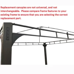 Shadow Creek Gazebo Palm Leaves Replacement Canopy -Home Furnishing Store 810549235 51