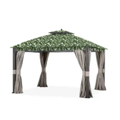 Shadow Creek Gazebo Palm Leaves Replacement Canopy -Home Furnishing Store 810549235 61