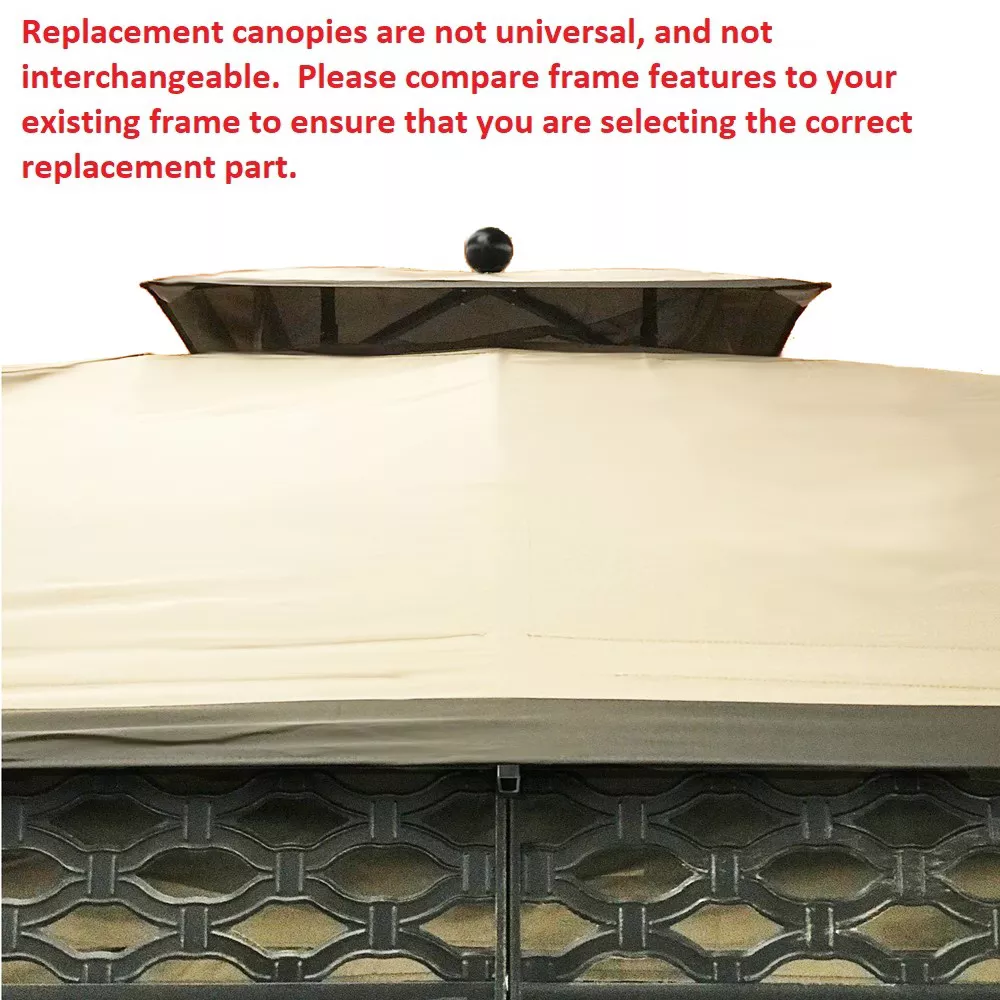 Oakmont Gazebo Beige Replacement Riplock Canopy 11 Oakmont Gazebo Beige Replacement Riplock Canopy - Image 11