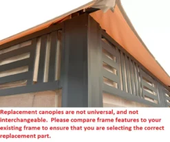 Westbrook Gazebo Stone Stripe Replacement Canopy -Home Furnishing Store 810549285 3