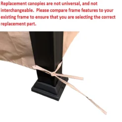 Westbrook Gazebo Stone Stripe Replacement Canopy -Home Furnishing Store 810549285 51