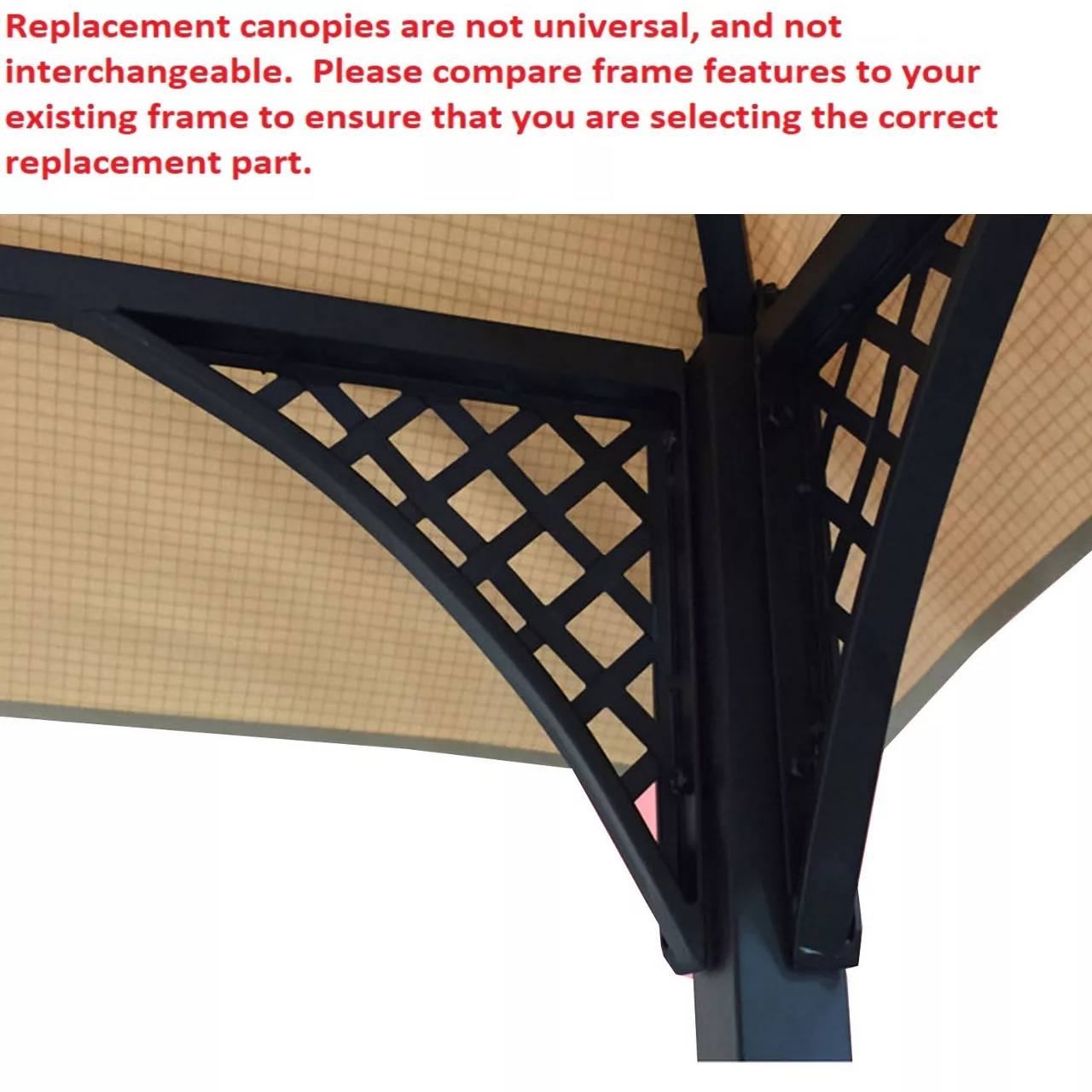 Windsor Grill Gazebo Stone Stripe Replacement Canopy 3 Windsor Grill Gazebo Stone Stripe Replacement Canopy - Image 3