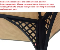 Windsor Grill Gazebo Stone Stripe Replacement Canopy 26 Windsor Grill Gazebo Stone Stripe Replacement Canopy -Home Furnishing Store 810549394 31