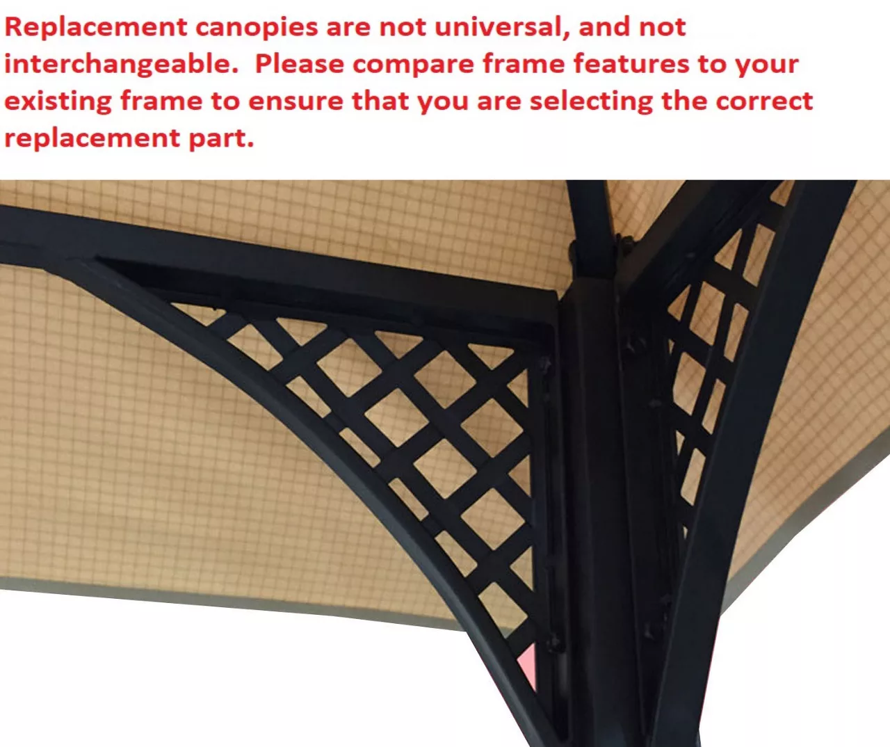 Windsor Grill Gazebo Stone Stripe Replacement Canopy 11 Windsor Grill Gazebo Stone Stripe Replacement Canopy - Image 11