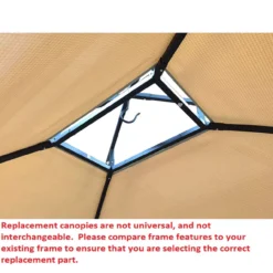 Windsor Grill Gazebo Stone Stripe Replacement Canopy 19 Windsor Grill Gazebo Stone Stripe Replacement Canopy -Home Furnishing Store 810549394 4