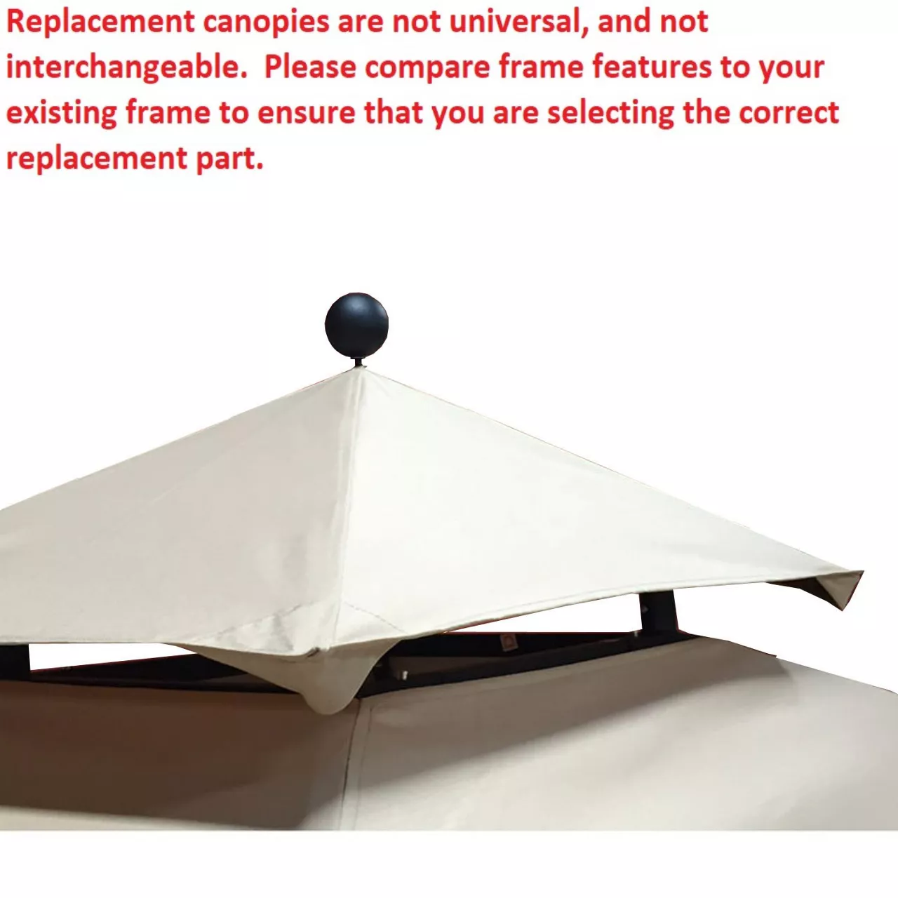 Windsor Grill Gazebo Stone Stripe Replacement Canopy 7 Windsor Grill Gazebo Stone Stripe Replacement Canopy - Image 7