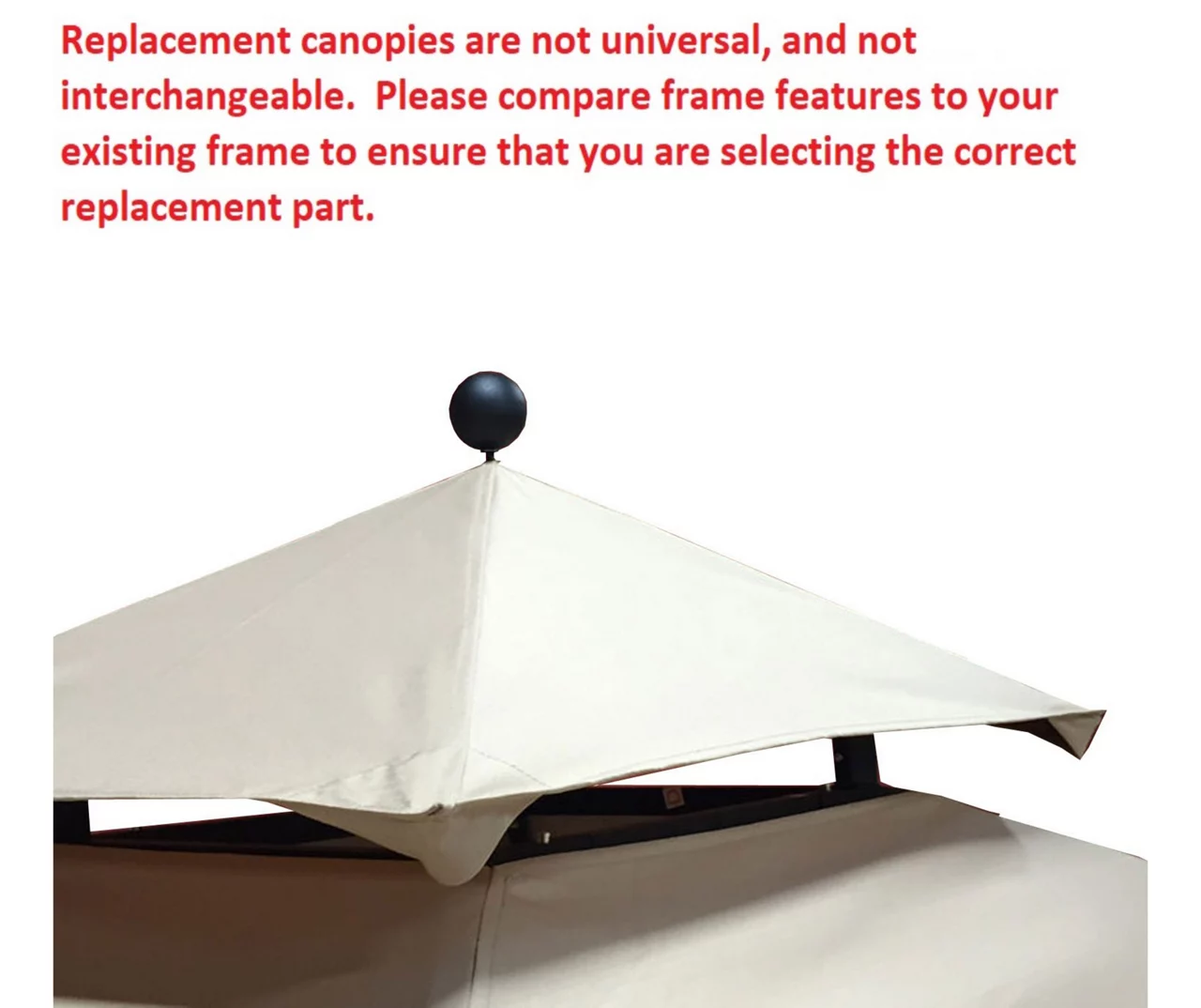 Windsor Grill Gazebo Stone Stripe Replacement Canopy 15 Windsor Grill Gazebo Stone Stripe Replacement Canopy - Image 15