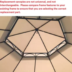 Southbay Gazebo Beige Replacement Canopy -Home Furnishing Store 810549395 5