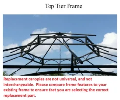 Southbay Gazebo Beige Replacement Canopy -Home Furnishing Store 810549395 61