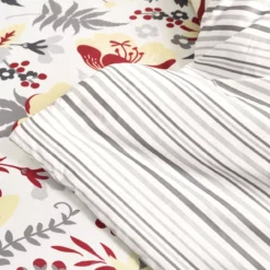 Blooming Garden Gray & Red Full/Queen 5-Piece Comforter Set 12 Blooming Garden Gray & Red Full/Queen 5-Piece Comforter Set -Home Furnishing Store 810552896 3