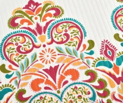 Clara Orange & Turquoise Floral Full/Queen 3-Piece Quilt Set 9 Clara Orange & Turquoise Floral Full/Queen 3-Piece Quilt Set -Home Furnishing Store 810552948 2