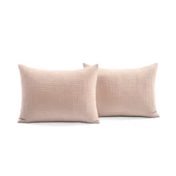 Kantha Blush Stitched-Row Full/Queen 3-Piece Quilt Coverlet Set -Home Furnishing Store 810552980 4