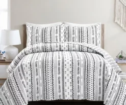 Hygge Geometric Stripe Quilt Set -Home Furnishing Store 810553025