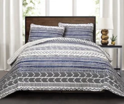 Hygge Geometric Reversible 3-Piece Quilt Set -Home Furnishing Store 810553239 1