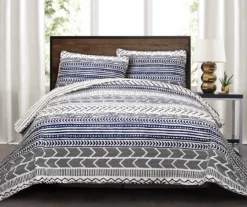 Hygge Geometric Reversible 3-Piece Quilt Set -Home Furnishing Store 810553239 11