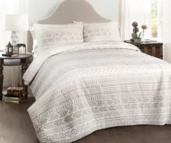 Hygge Geometric Reversible 3-Piece Quilt Set -Home Furnishing Store 810553242 11