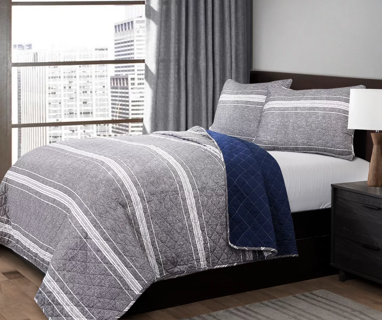 Marlton Stripe Quilt Set 2 Marlton Stripe Quilt Set - Image 2