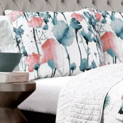 Zinnia Floral Quilt Set 25 Zinnia Floral Quilt Set -Home Furnishing Store 810553288 2