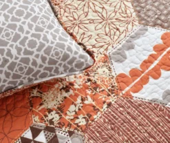 Briley Geometric Hexagon Reversible 3-Piece Quilt Set 16 Briley Geometric Hexagon Reversible 3-Piece Quilt Set -Home Furnishing Store 810553323 4