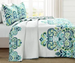Clara Floral Reversible 3-Piece Quilt Set 31 Clara Floral Reversible 3-Piece Quilt Set -Home Furnishing Store 810553331 11