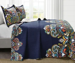 Clara Floral Reversible 3-Piece Quilt Set 38 Clara Floral Reversible 3-Piece Quilt Set -Home Furnishing Store 810553332 21