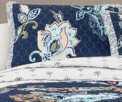 Aster Floral Reversible 3-Piece Quilt Set