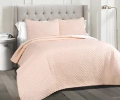 Ava Diamond-Quilted 3-Piece Quilt Set -Home Furnishing Store 810553351 1
