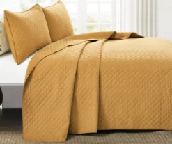 Ava Diamond-Quilted 3-Piece Quilt Set -Home Furnishing Store 810553355 1