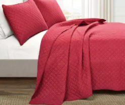 Ava Diamond-Quilted 3-Piece Quilt Set -Home Furnishing Store 810553360 11
