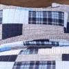 Greenville Plaid Patchwork Reversible 3-Piece Quilt Set