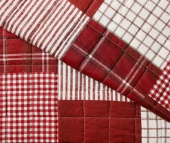 Greenville Plaid Patchwork Reversible 3-Piece Quilt Set -Home Furnishing Store 810553375 41