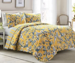 Dolores Floral Reversible 3-Piece Quilt Set 24 Dolores Floral Reversible 3-Piece Quilt Set -Home Furnishing Store 810553395 11