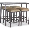 Cobblestone Lane 5-Piece Patio Bar Seating Set