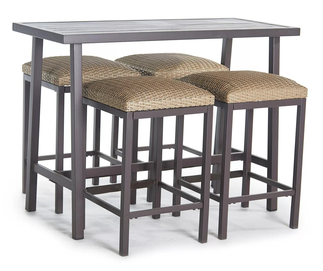 Cobblestone Lane 5-Piece Patio Bar Seating Set 1 Cobblestone Lane 5-Piece Patio Bar Seating Set