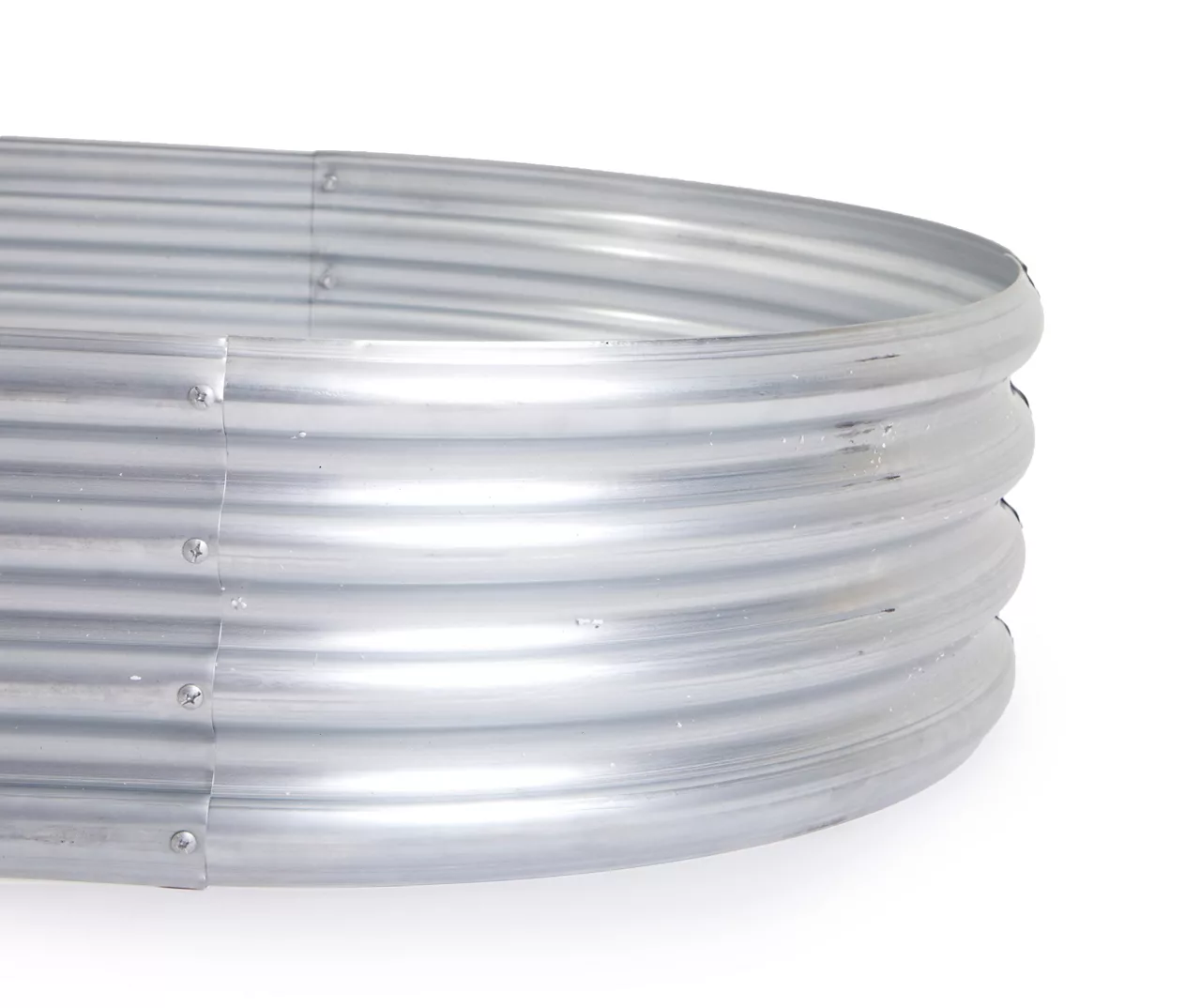 70.9" Oval Galvanized Raised Garden Bed 2 70.9" Oval Galvanized Raised Garden Bed - Image 2
