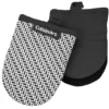 Cuisinart Black & White Dot & Dash Pattern Mini Oven Mitt, 2-Pack