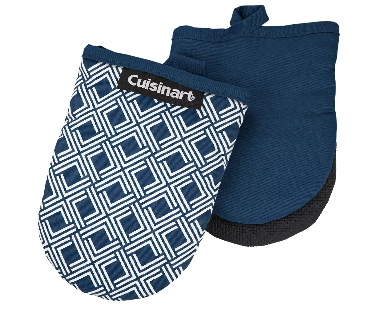 Cuisinart Corsair Blue & White Geometric Mini Oven Mitt, 2-Pack 1 Cuisinart Corsair Blue & White Geometric Mini Oven Mitt, 2-Pack
