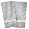 Cuisinart High-Rise Brick Pattern Kitchen Towel, 2-Pack
