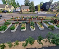 17" Pearl White 9-in-1 Modular Metal Raised Garden Bed -Home Furnishing Store 810559863 5