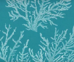 Sea Coral Turquoise French Edge Outdoor Chair Cushion 17 Sea Coral Turquoise French Edge Outdoor Chair Cushion -Home Furnishing Store 810560544 3