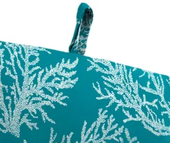 Sea Coral Turquoise French Edge Outdoor Chair Cushion 21 Sea Coral Turquoise French Edge Outdoor Chair Cushion -Home Furnishing Store 810560544 7