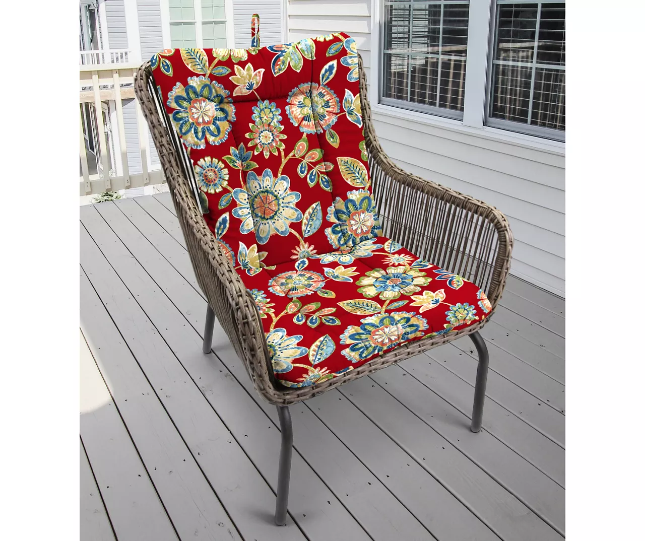 Daelyn Cherry Euro Style Outdoor Chair Cushion 2 Daelyn Cherry Euro Style Outdoor Chair Cushion - Image 2