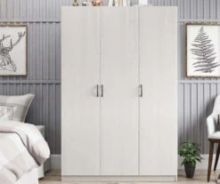 Ivory Oak 3-Door Storage Wardrobe -Home Furnishing Store 810561398 11