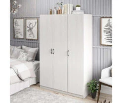 Ivory Oak 3-Door Storage Wardrobe -Home Furnishing Store 810561398 2