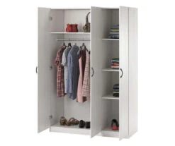 Ivory Oak 3-Door Storage Wardrobe -Home Furnishing Store 810561398 41