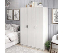 Ivory Oak 3-Door Storage Wardrobe -Home Furnishing Store 810561398 51