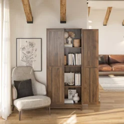 Seven Hills Columbia Walnut 2-Door Storage Cabinet -Home Furnishing Store 810563167 51